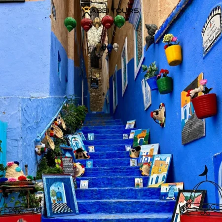 blue city in morocco