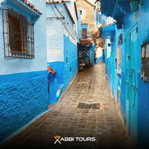 blue city in morocco