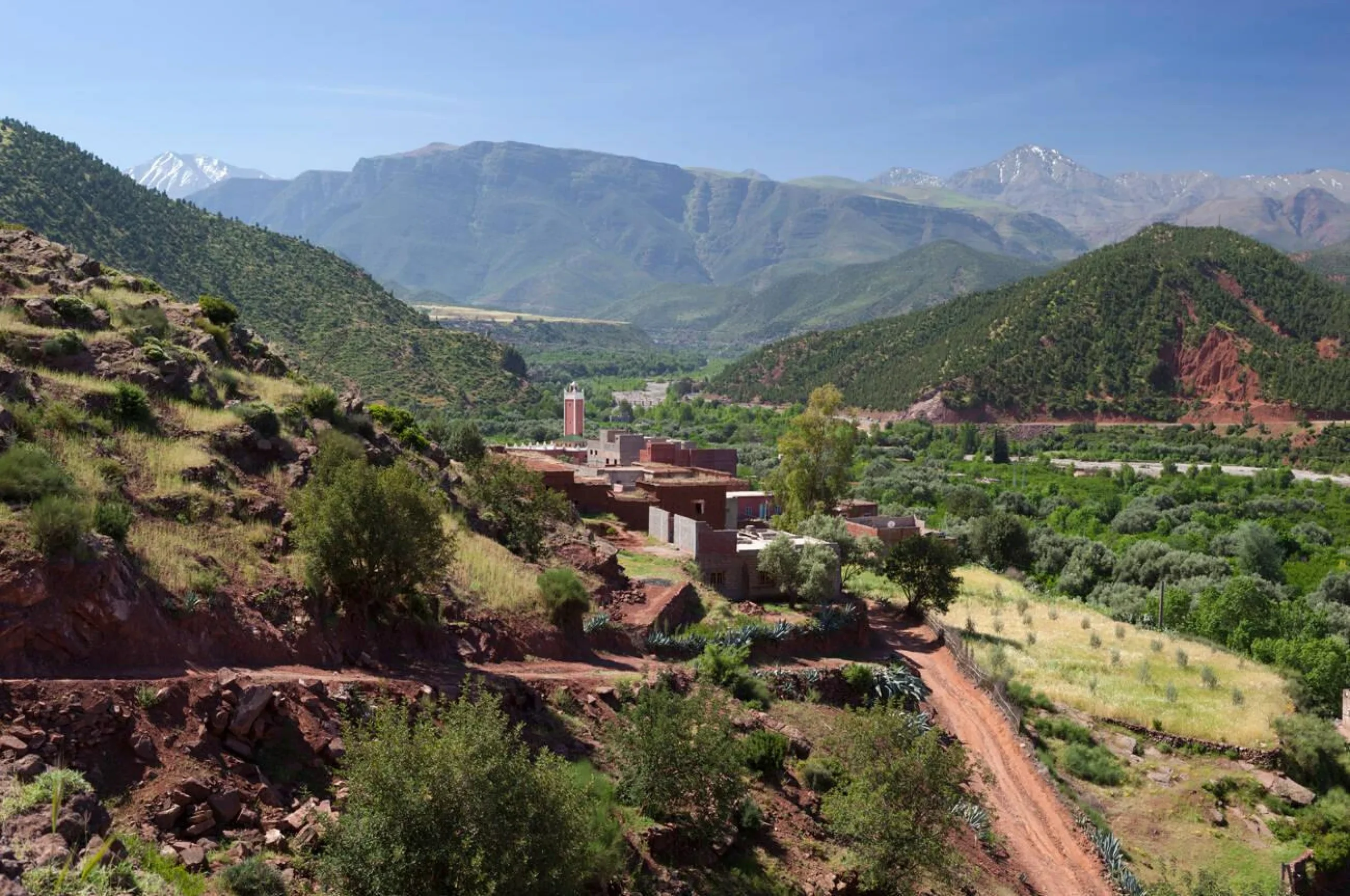 atlas mountains africa map