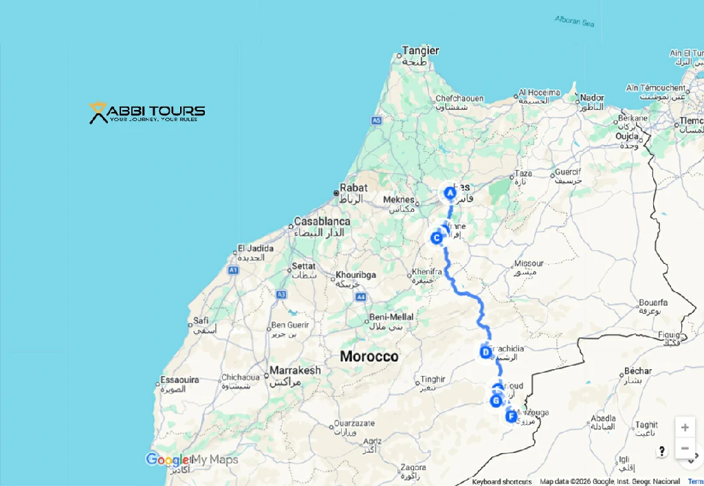 4 days tour morocco food